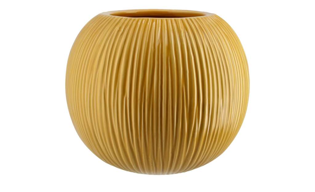 Vase ¦ gelb ¦ Keramik Ø: 20 Dekoration > Vasen - Höffner