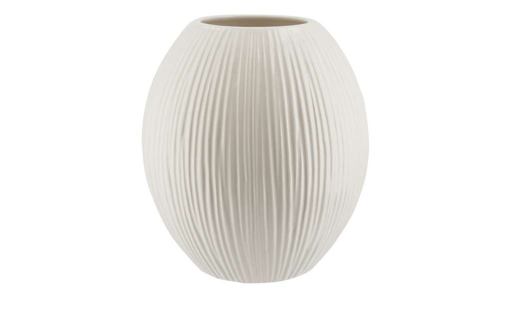 Vase ¦ weiß ¦ Keramik Ø: 20 Dekoration > Vasen - Höffner