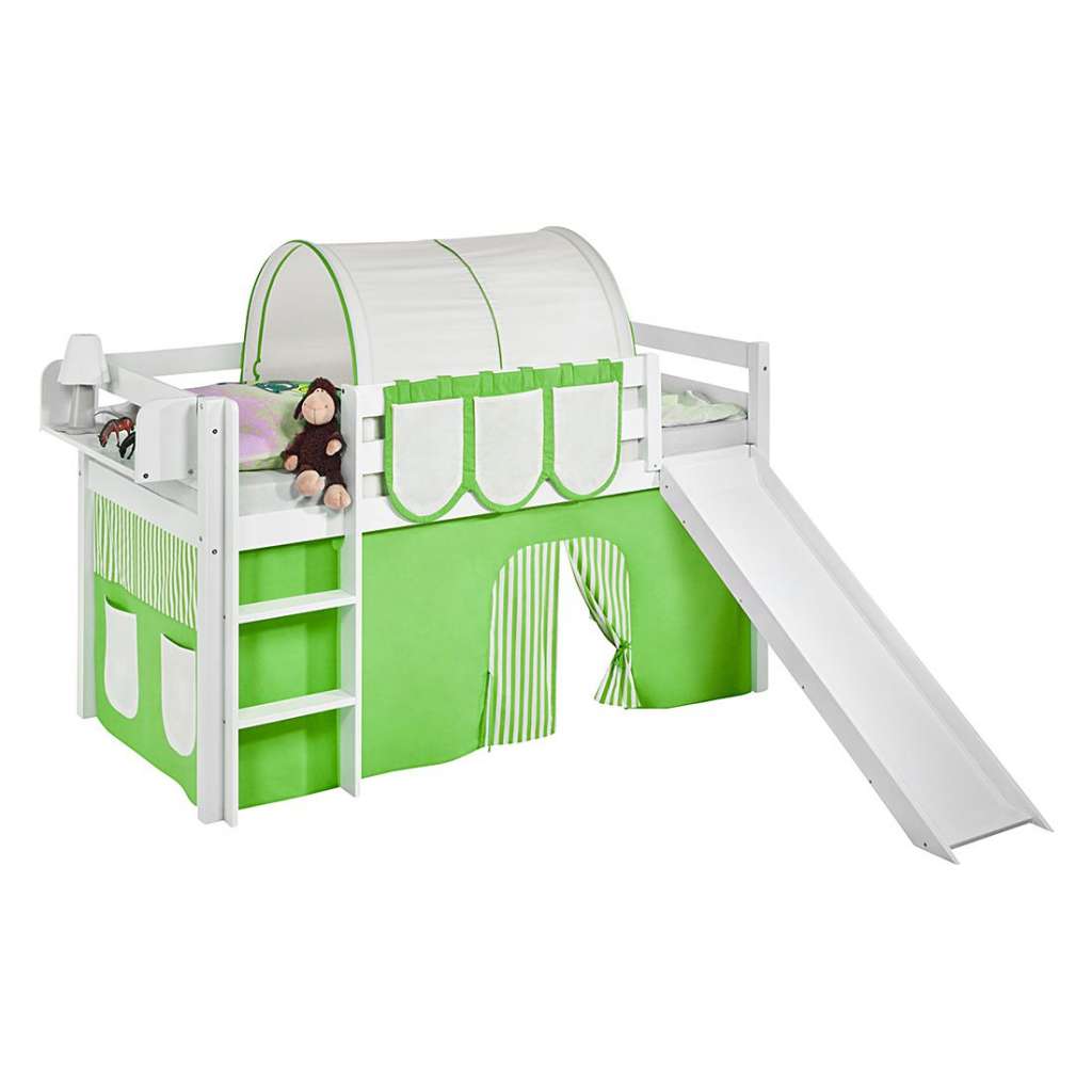 home24 Spielbett JELLE Grün Beige
