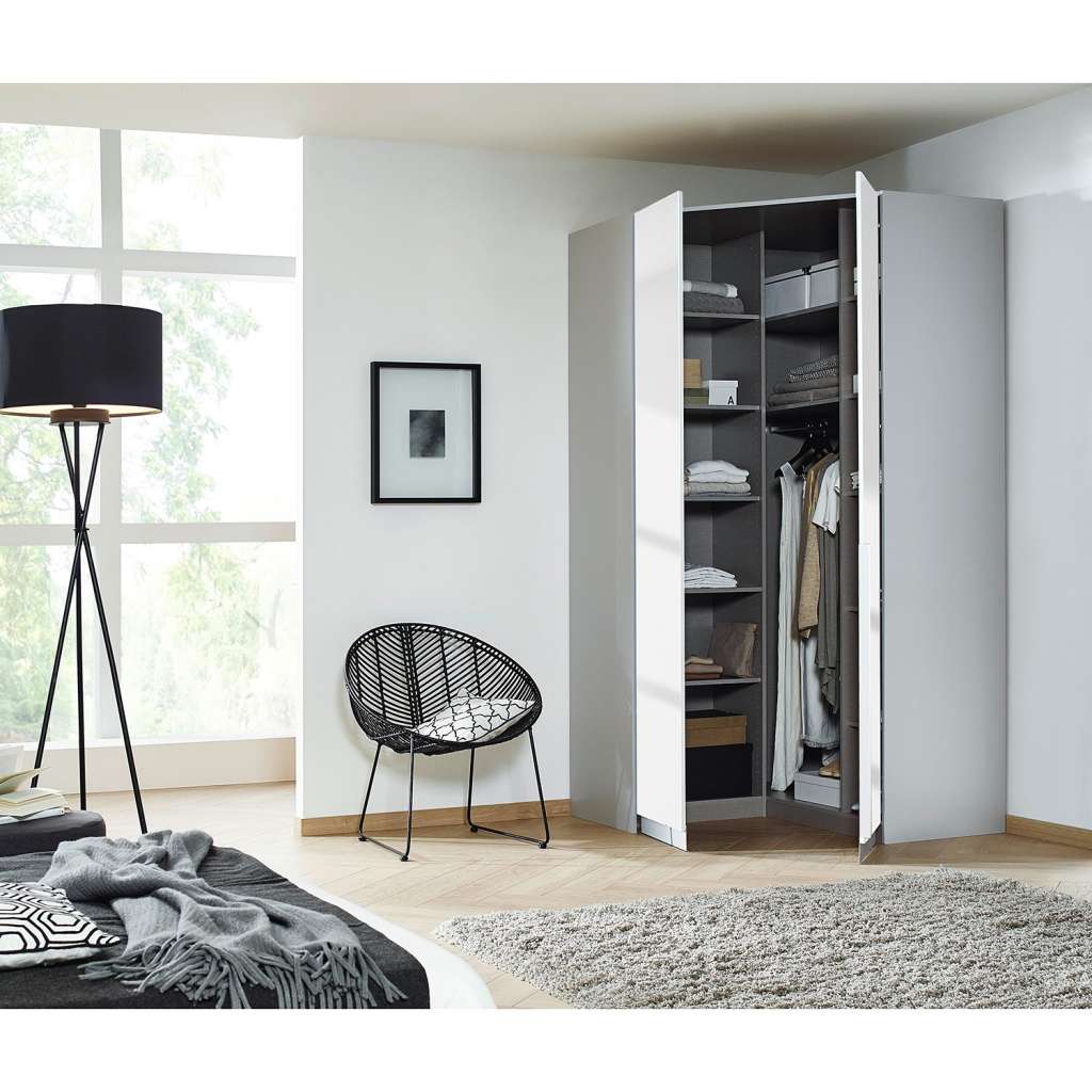 home24 Drehtüren-Eckschrank Alabama I