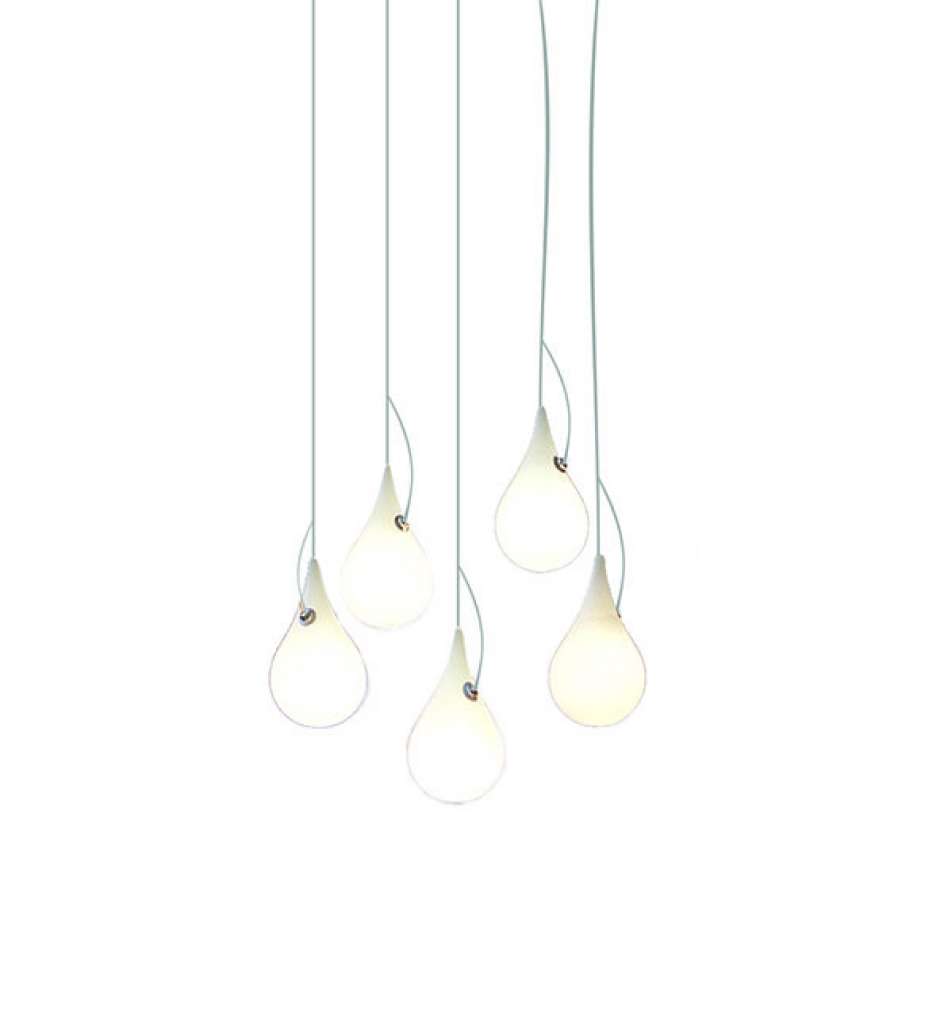 Next - Liquid Light Drop LED Kronleuchter xs fünf Leuchtkörper - - indoor