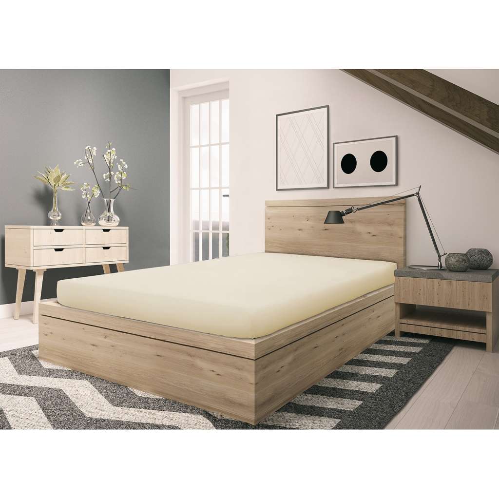 home24 Feinbiber Spannbettlaken Refibra