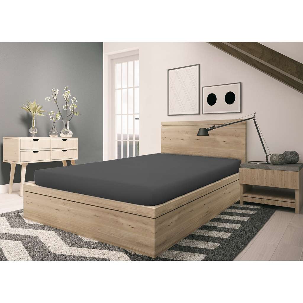 home24 Feinbiber Spannbettlaken Refibra