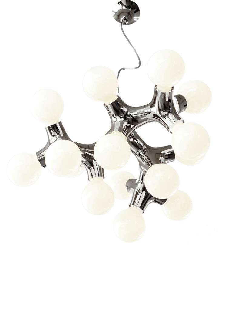 Next - DNA Kronleuchter - chrom - indoor