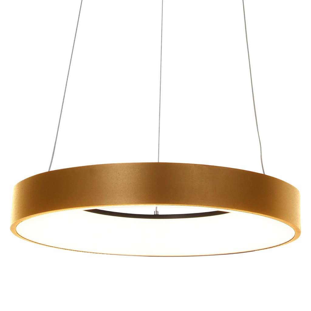 home24 LED-Pendelleuchte Ringlede