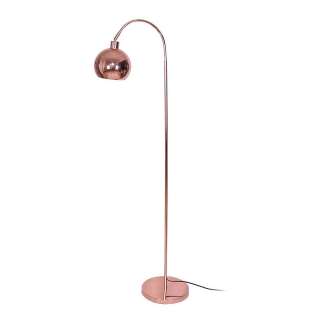 Stehlampe aus Metall Kupferfarben