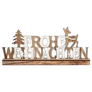 home24 LED-Dekofigur Frohe Weihnachten