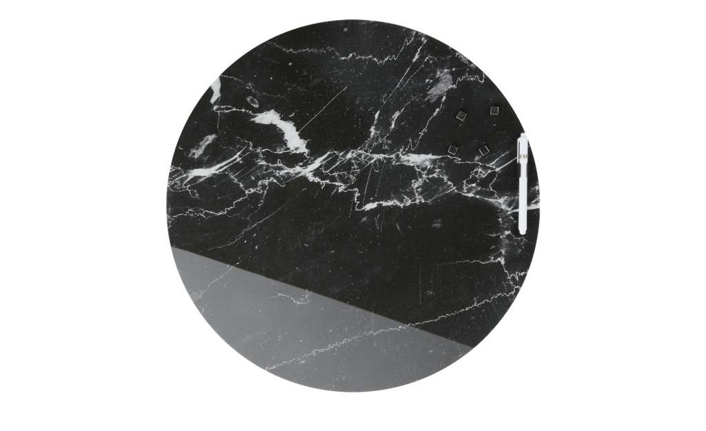 Memoboard Ø 50 cm ¦ schwarz Ø: 50 Dekoration > Bilder & Schilder - Höffner