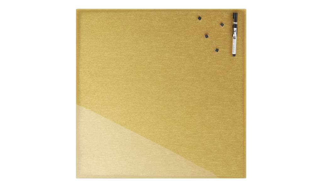 Memoboard 50x50 cm  Gold Dekoration > Bilder & Schilder - Höffner