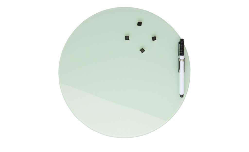 Memoboard Ø 30 cm ¦ grün Ø: 30 Dekoration > Bilder & Schilder - Höffner