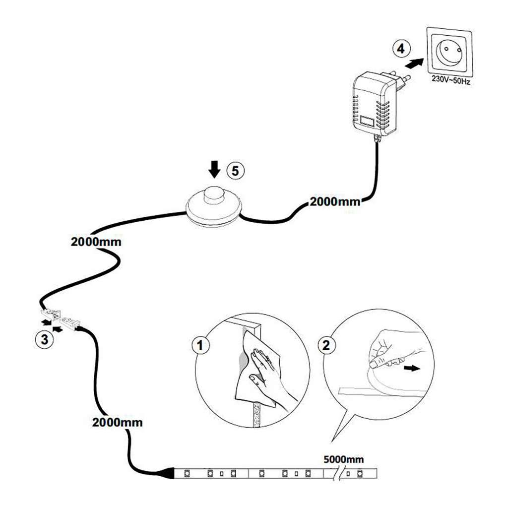 home24 LED-Band Olon