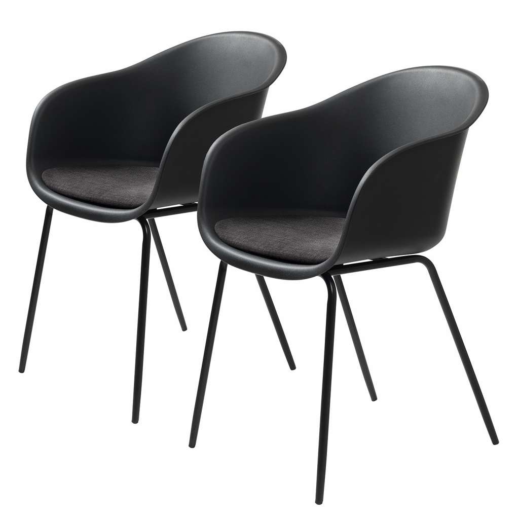home24 Armlehnenstuhl Eva (2er-Set)