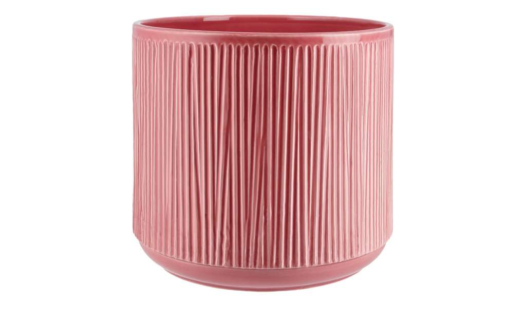 Übertopf ¦ rosa/pink ¦ Keramik Ø: 23 Dekoration > Dekoartikel - Höffner