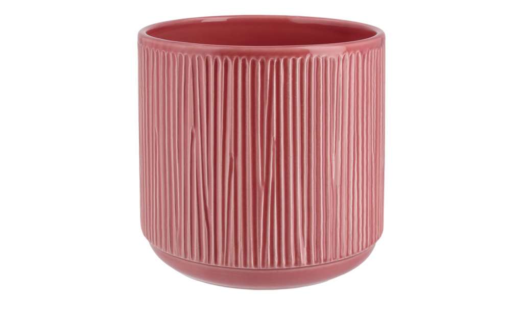 Übertopf ¦ rosa/pink ¦ Keramik Ø: 16 Dekoration > Dekoartikel - Höffner