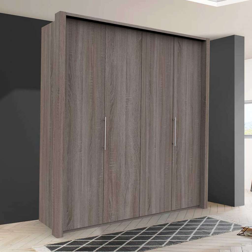 Schlafzimmerkleiderschrank in Eiche Trüffelfarben 2 türig