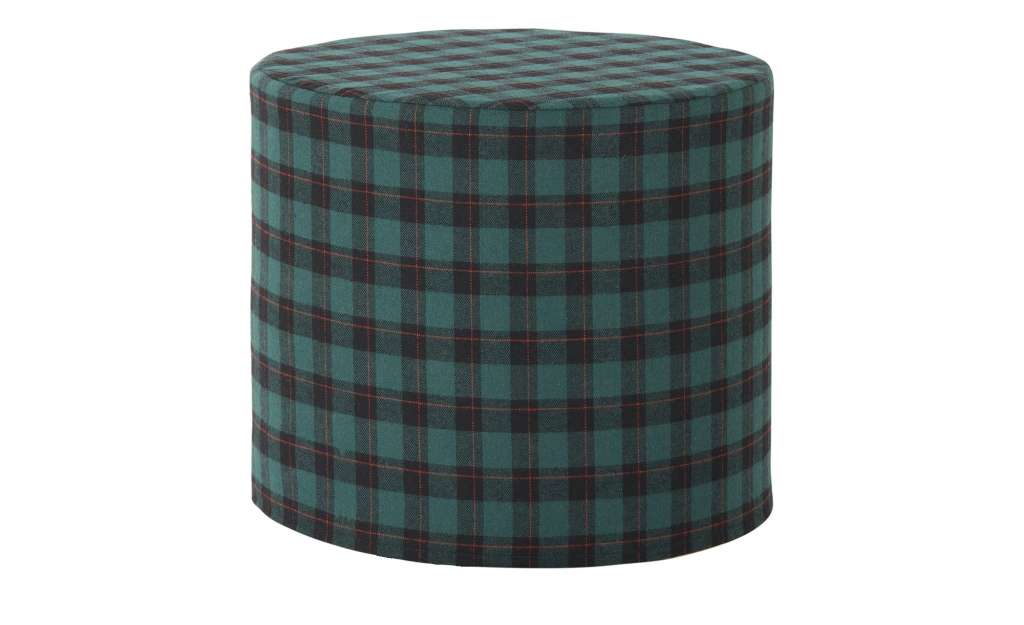 LAVIDA Pouf  Karo ¦ grün Polstermöbel > Hocker > Sitzpouf - Höffner