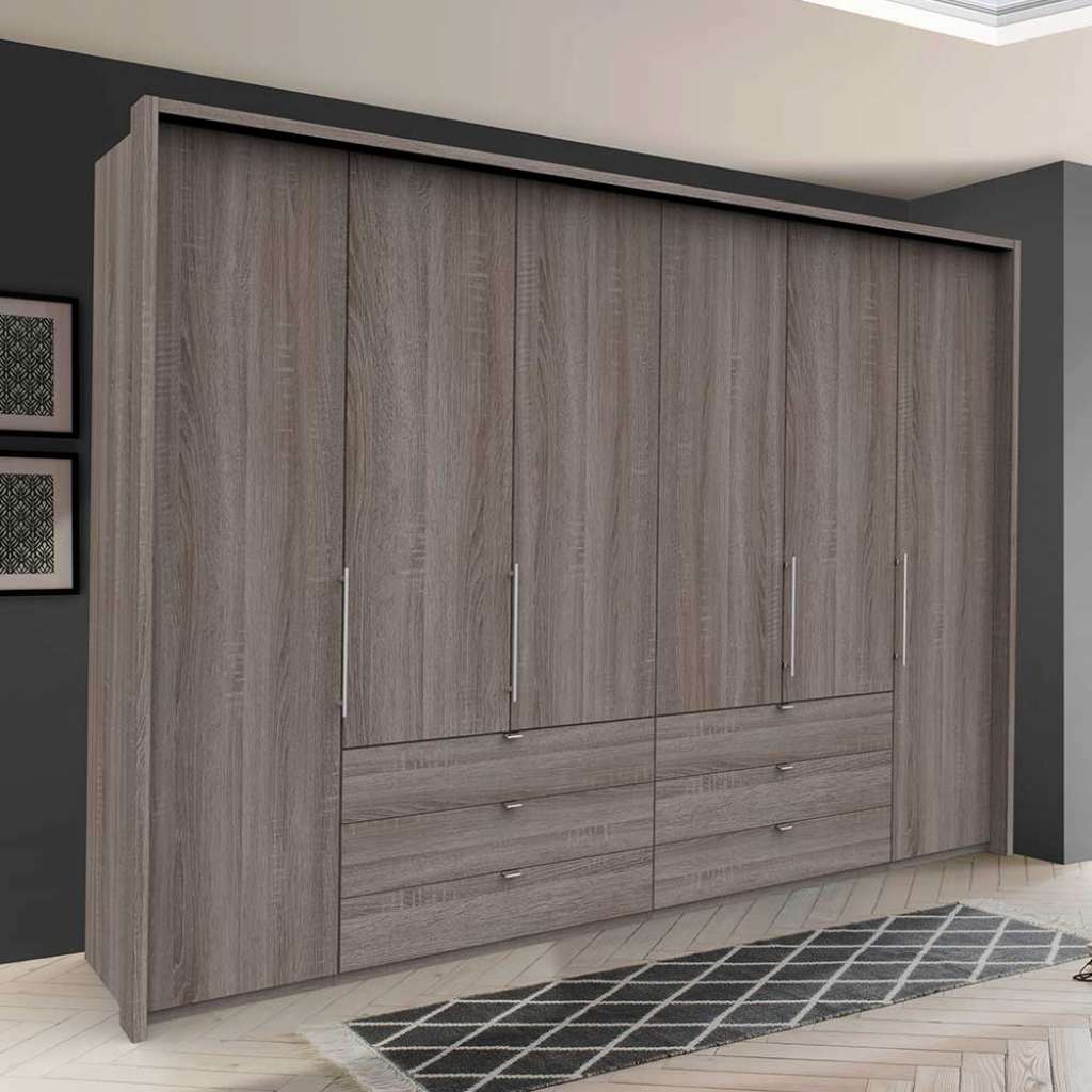 Schlafzimmerkleiderschrank mit sehr viel Stauraum Eiche Trüffelfarben