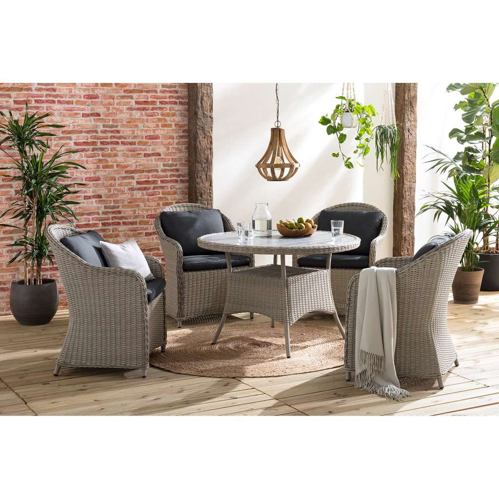 home24 Gartenstuhl Clover (2er-Set)