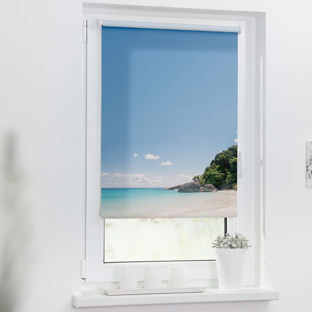 home24 Klemmfix Rollo Südseeinsel