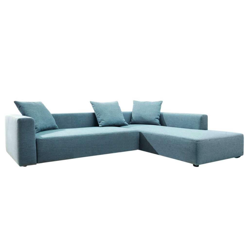 home24 Tom Tailor Ecksofa Heaven Casual XL Ozeanblau Webstoff 302x66x221 cm