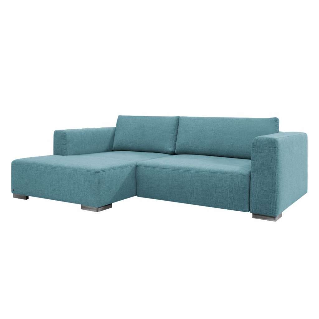 home24 Tom Tailor Ecksofa Heaven Colors Style S Ozeanblau Strukturstoff 242x81x162 cm mit Schlaffunktion