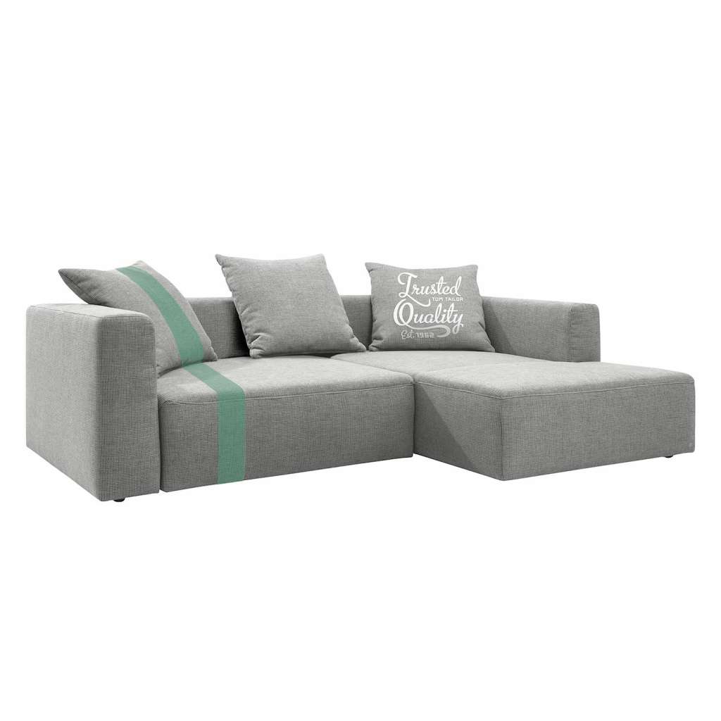home24 Ecksofa Heaven Stripe Webstoff Longchair
