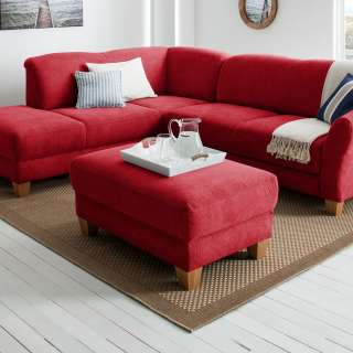 home24 Polsterhocker Cebu Webstoff
