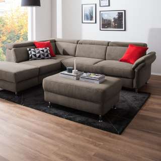 home24 Fredriks Polsterhocker Calang Cubanit Webstoff 102x45x68 cm (BxHxT) Modern