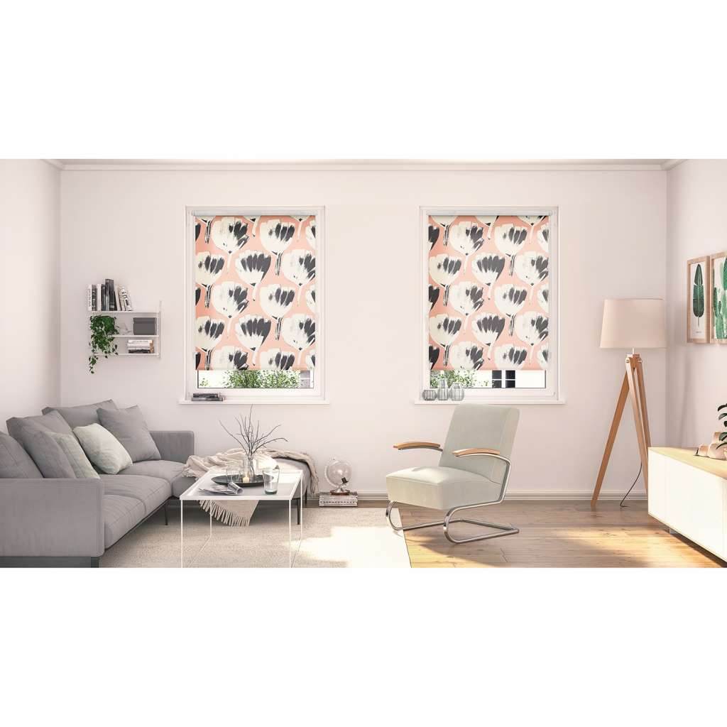 home24 Klemmfix Verdunklungsrollo Jumbo Flowers