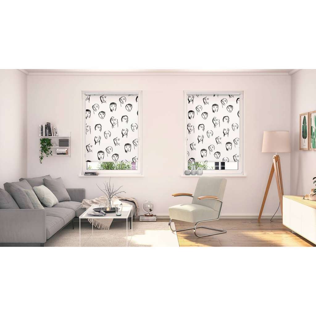 home24 Klemmfix Verdunklungsrollo Faces