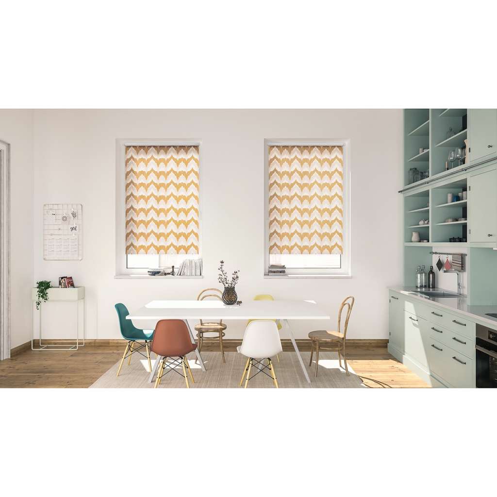 home24 Klemmfix Verdunklungsrollo Boho Zig Zag