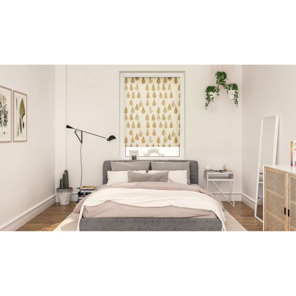 home24 Klemmfix Verdunklungsrollo Golden Drops