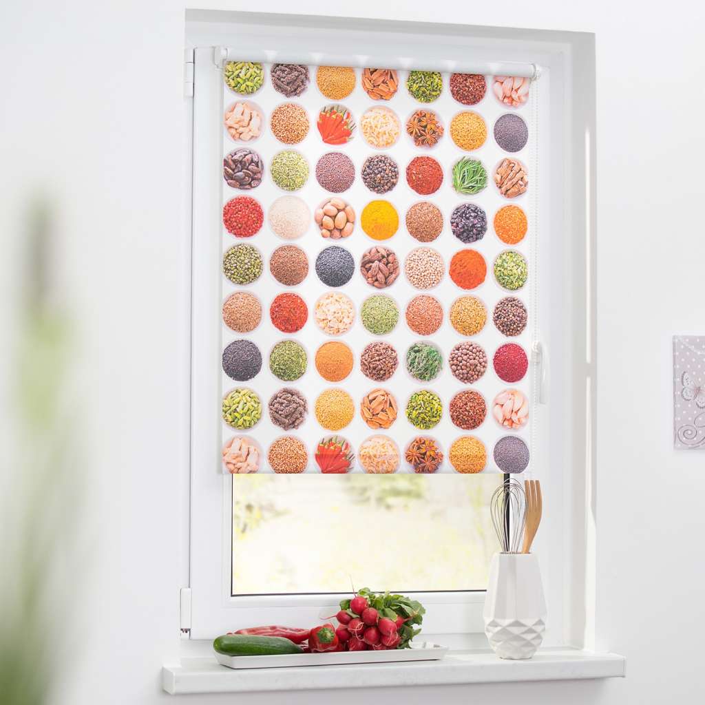 home24 Klemmfix Verdunklungsrollo Gewürze