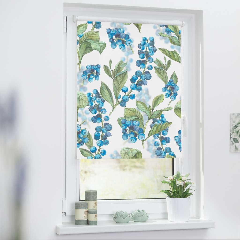 home24 Klemmfix Verdunklungsrollo Heidelbeere