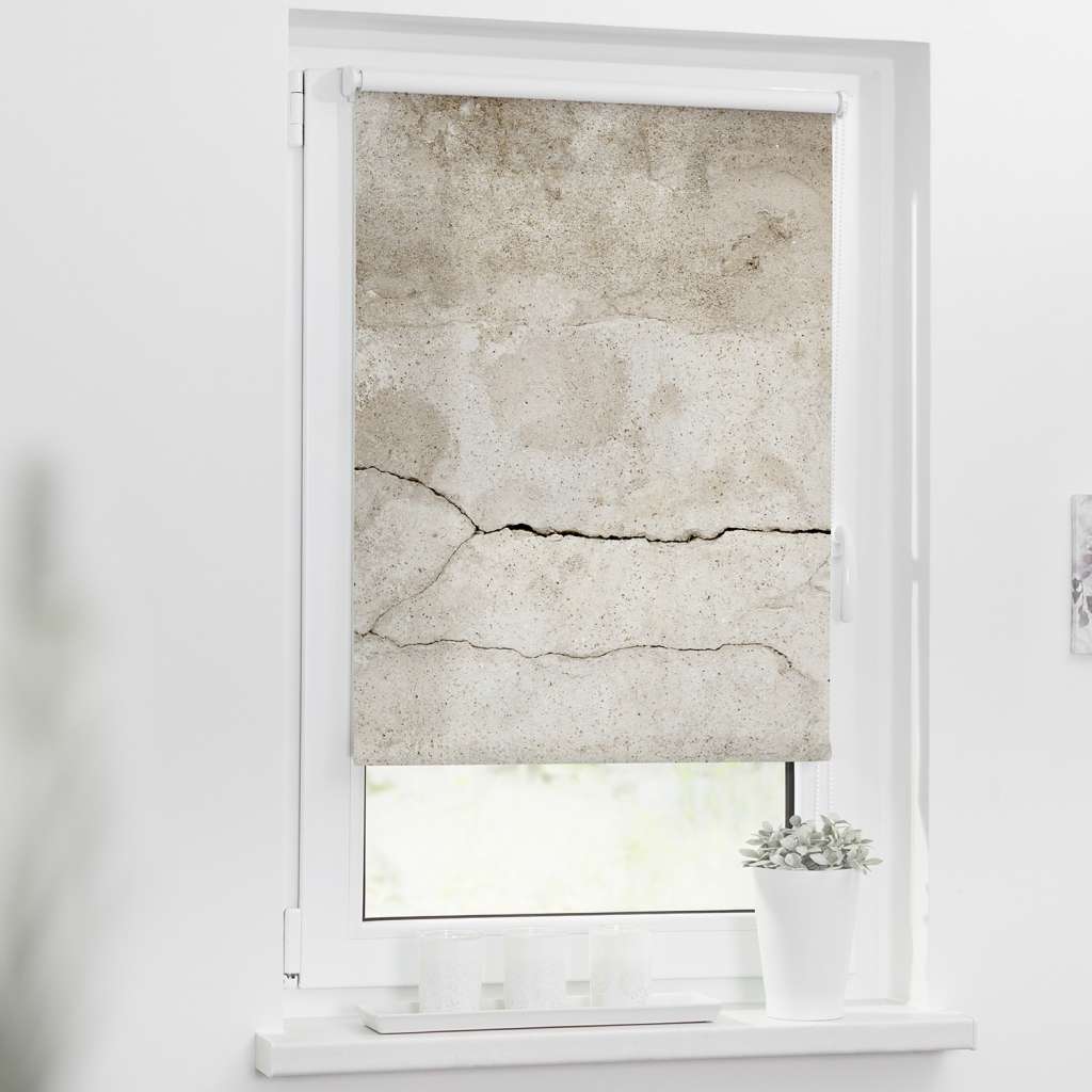 home24 Klemmfix Verdunklungsrollo Beton