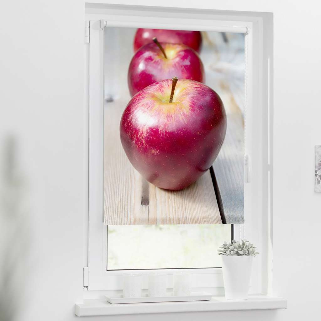 home24 Klemmfix Verdunklungsrollo Apfel