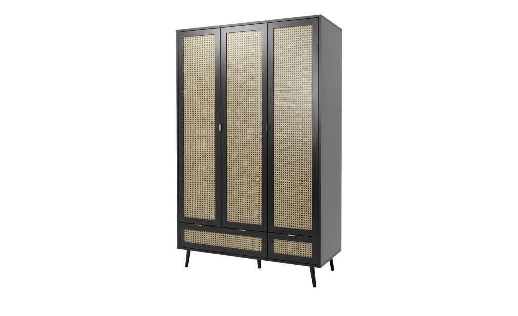 Kleiderschrank  Vienna ¦ schwarz Schränke > Schranksysteme - Höffner