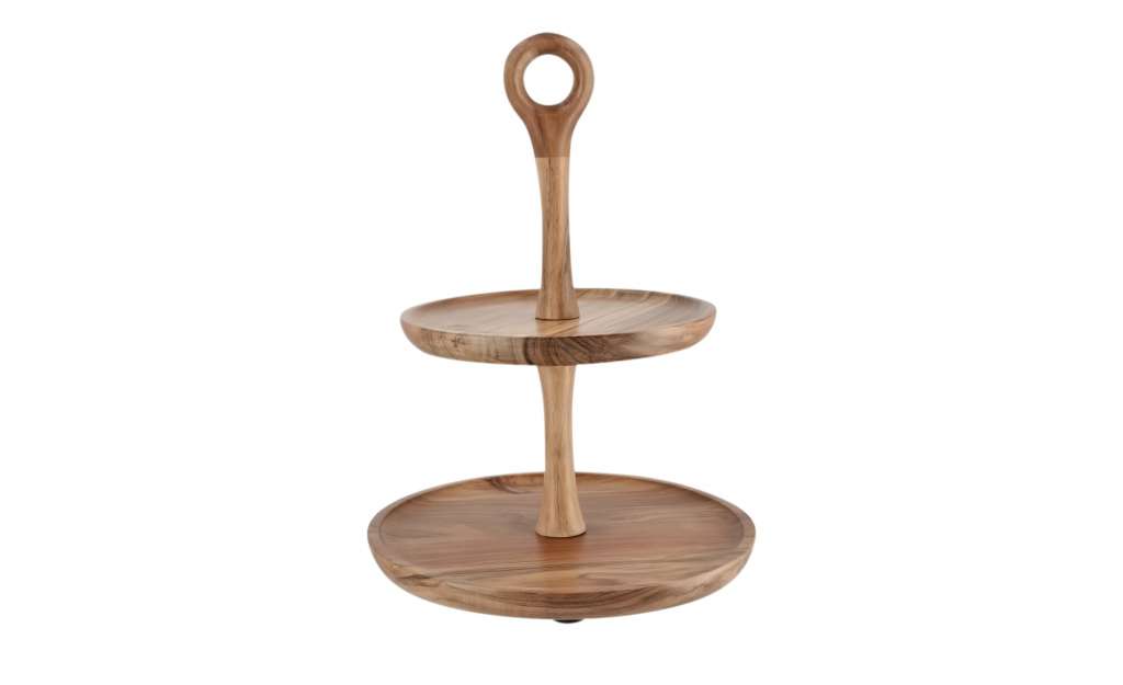 Etagere ¦ holzfarben ¦ Holz Ø: 25 Geschirr > Etageren - Höffner