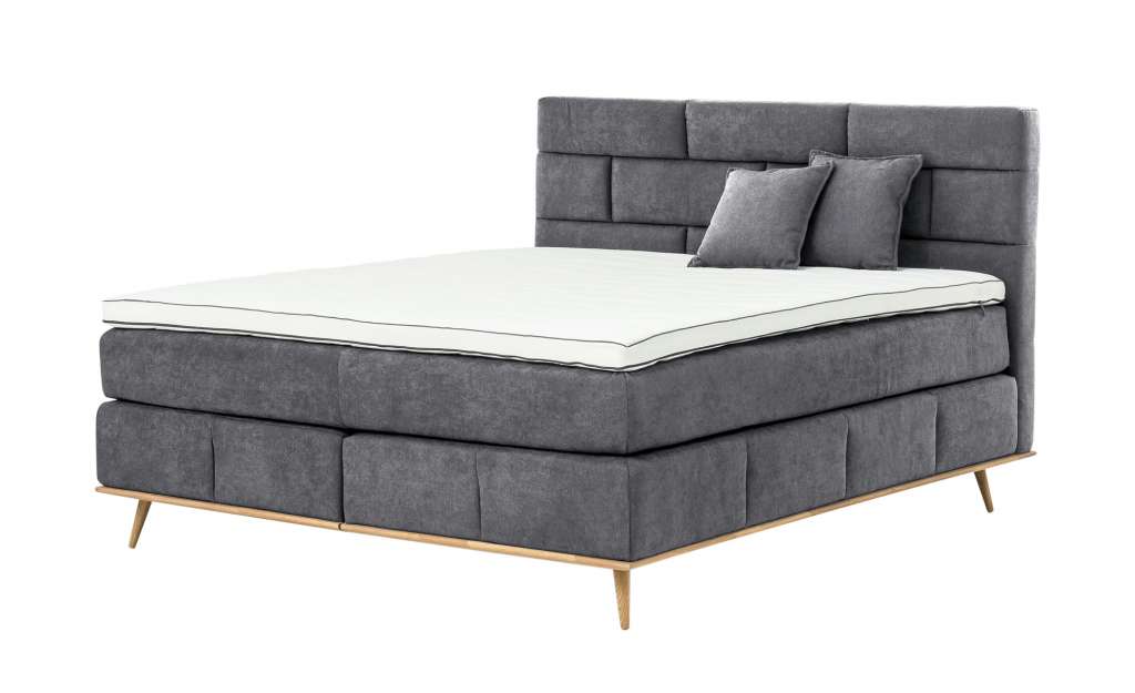 uno Boxspringbett  Laurance ¦ grau Betten > Boxspringbetten > Boxspringbetten 160x200 - Höffner