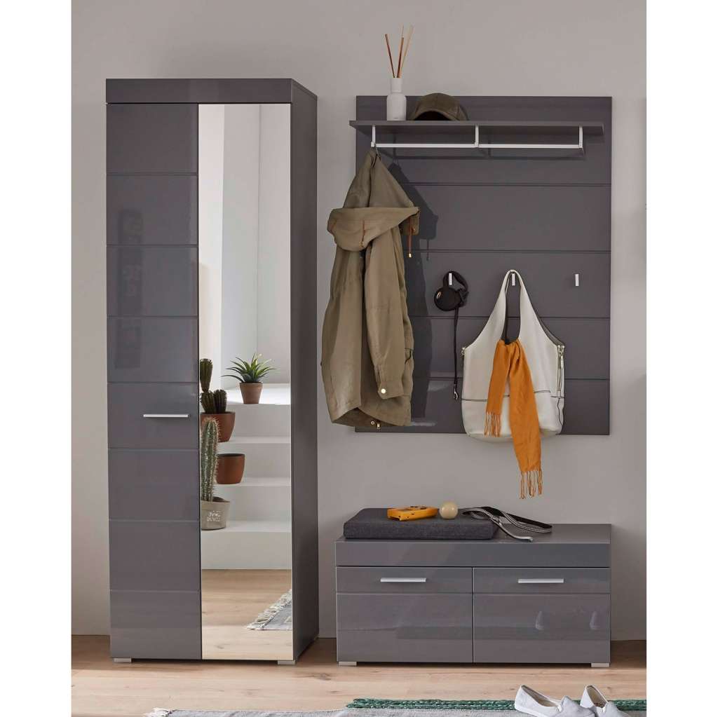 home24 Garderobenset Amanda V (3-teilig)