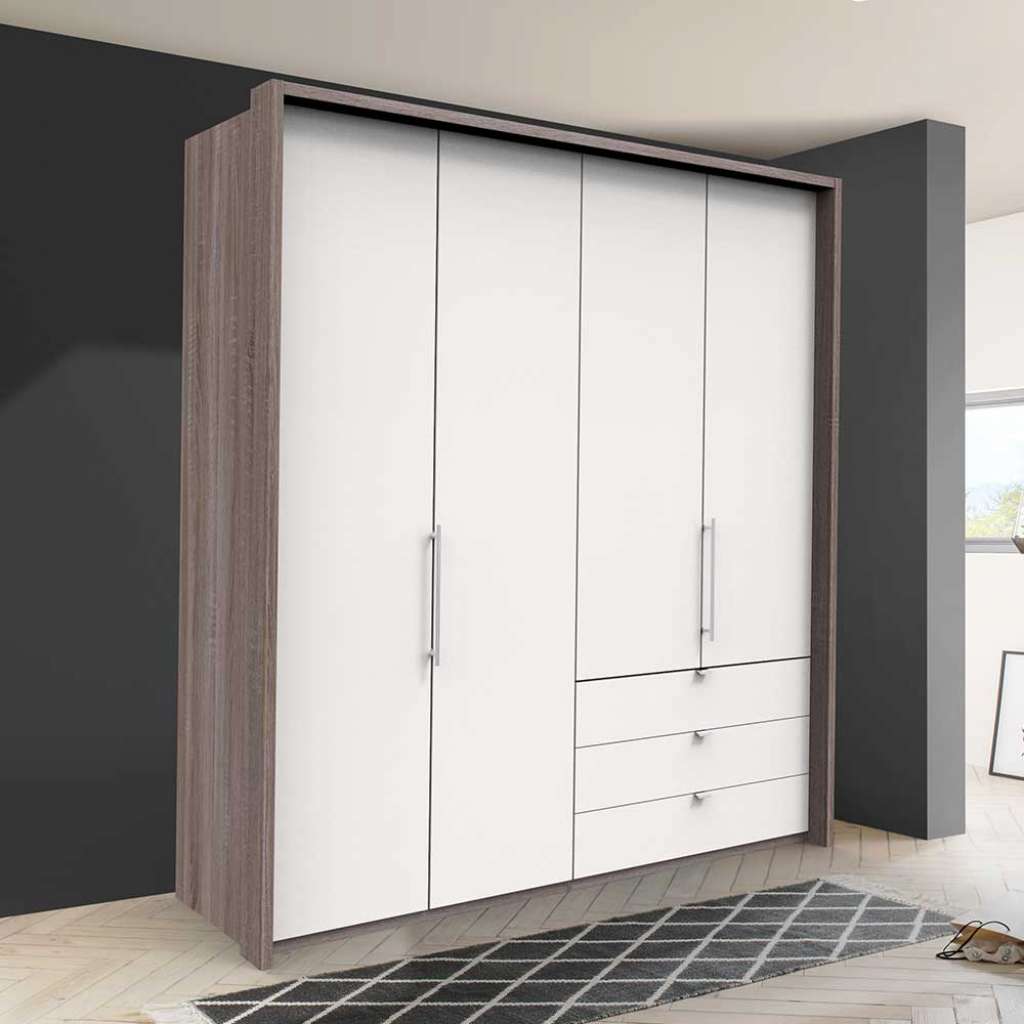 Jugendkleiderschrank mit Falttüren und Schubladen Soft Close Funktion
