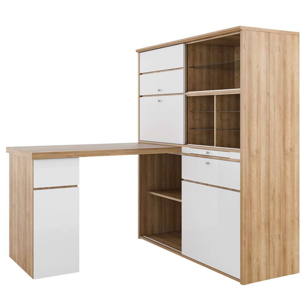 home24 Schreibtisch-Kombination Mini-Office II