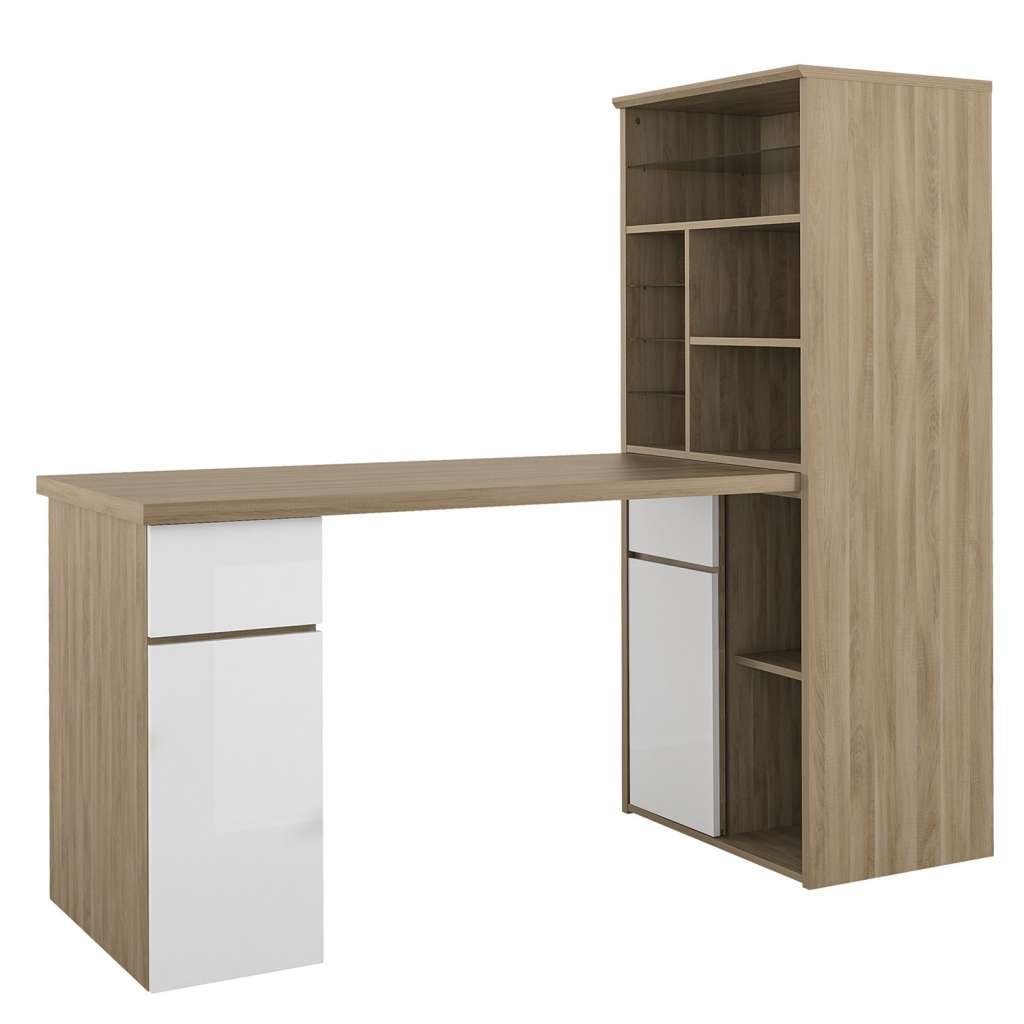 home24 Schreibtisch-Kombination Mini-Office