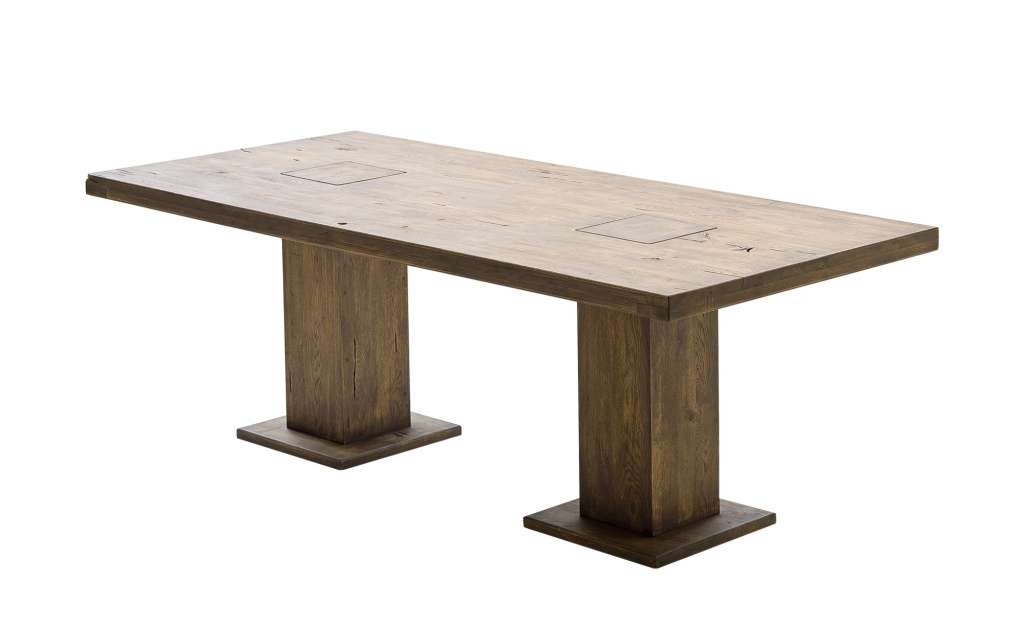 Säulentisch massiv  Moe ¦ holzfarben Tische > Esstische > Esstische massiv - Höffner