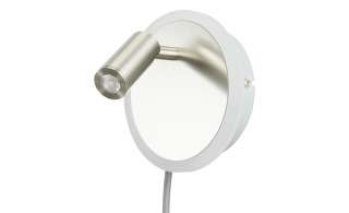 Trio LED-Wandleuchte Nickel-matt mit indirekter Beleuchtung ¦ silber Ø: 15 Lampen & Leuchten > Innenleuchten > Wandleuchten - Höffner