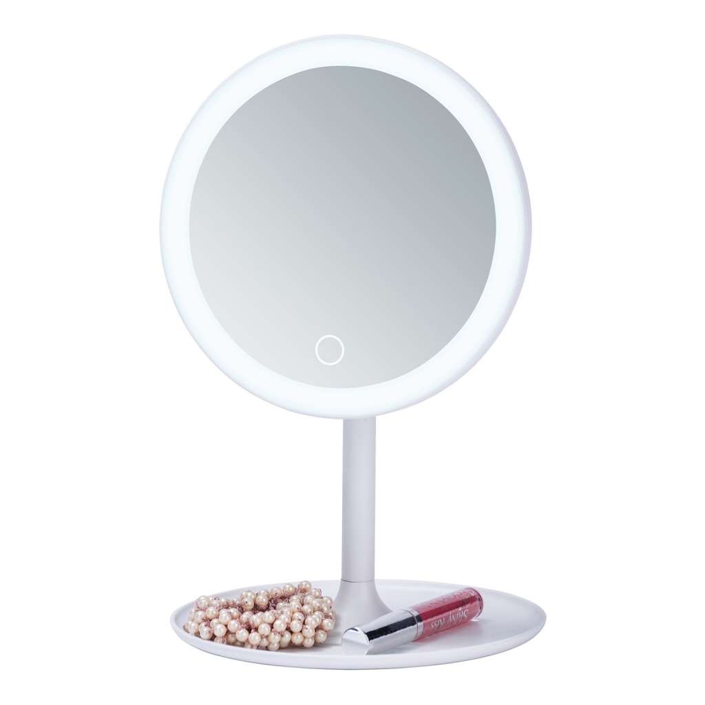 home24 LED Kosmetik-Standspiegel Turro