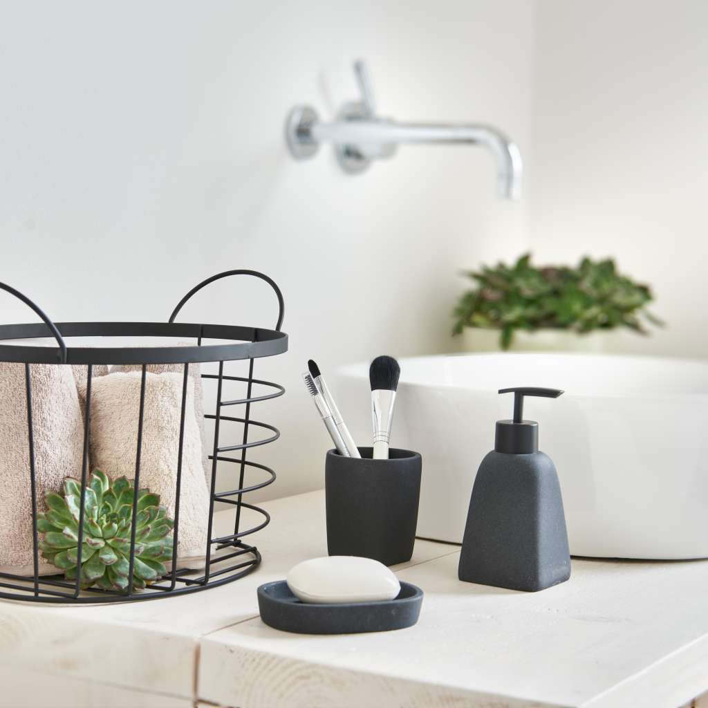 home24 Zahnputzbecher Dark Stone