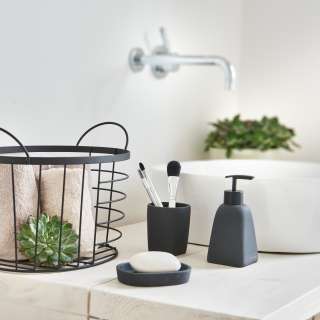 home24 Zahnputzbecher Dark Stone