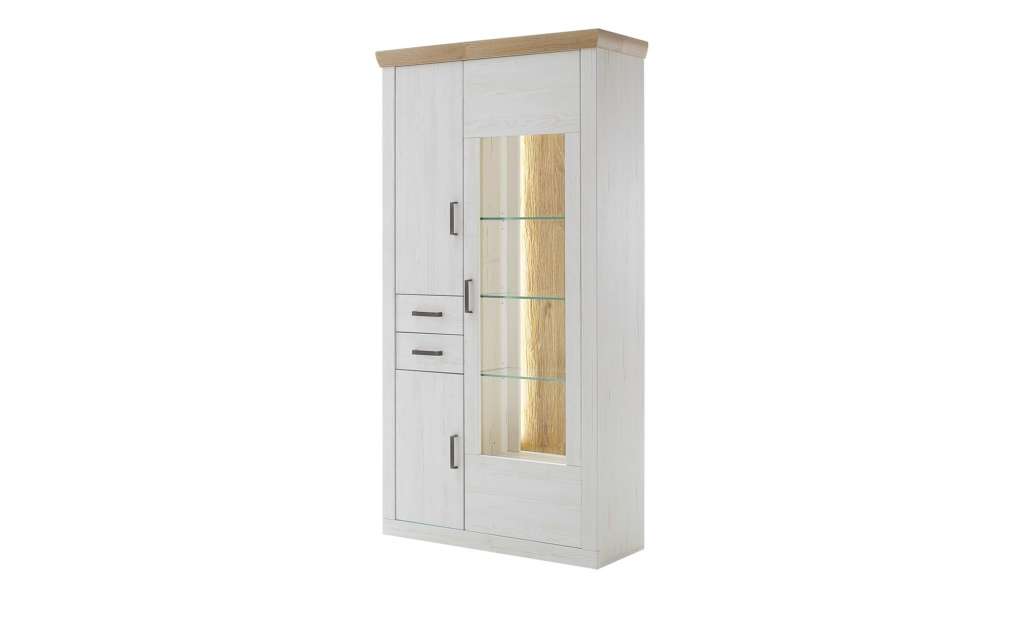 maison bleue Kombi-Vitrine  Zara ¦ weiß Kommoden & Sideboards > Vitrinen - Höffner