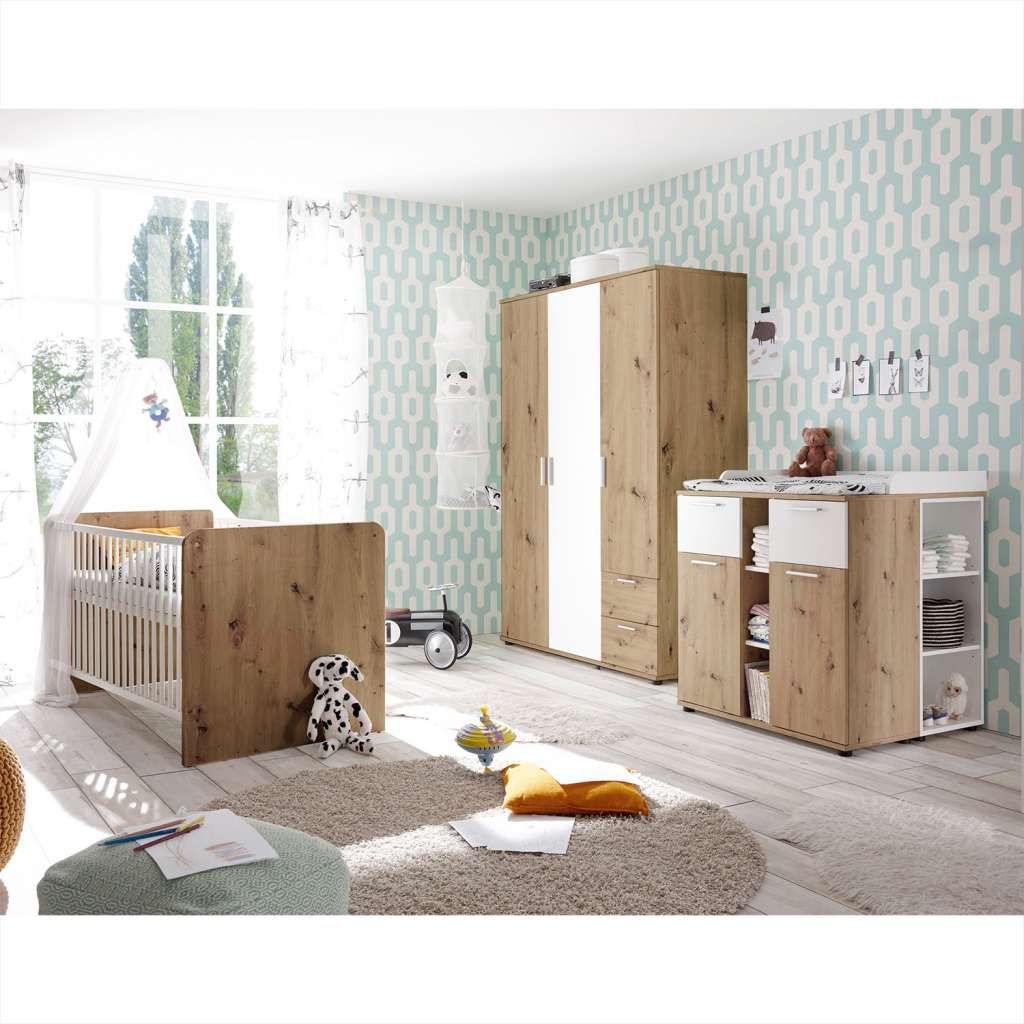 home24 Babyzimmer-Set Bibo (3-teilig)